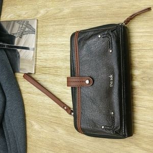 The sak brown & black wallet